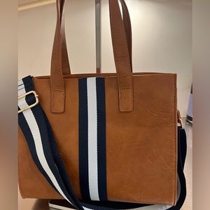 NEW Vegan Leather Handbag with Crossbody strap